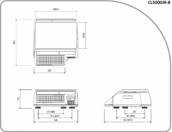 Waga drukująca etykiety CAS CL5000 JUNIOR B 15 (ARCHIWUM)