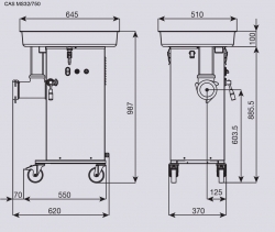 Wilk wolnostojący CAS MS32/750/U5 (Unger-5)