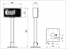 Waga CAS PDS-B/NT200 15 MGL 8300/8400 (PRODUKT ARCHIWALNY)