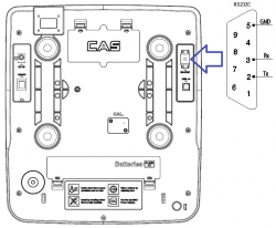 Waga kalkulacyjna CAS PR2N-15CP LCD (w/RS232/USB), biała obudowa