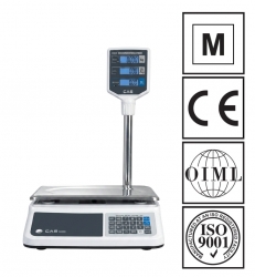Waga kalkulacyjna CAS PR2N-15CP LCD biała obudowa