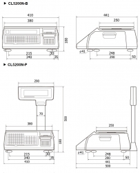 Wagi drukujące etykiety CL5200N