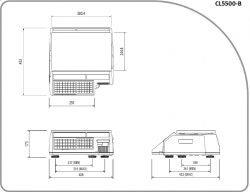 Waga drukująca etykiety CAS CL5500B