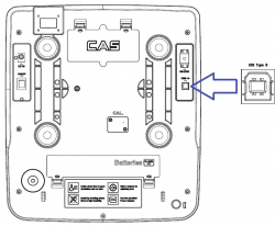 Waga kontrolna CAS PR2N-30 CD LCD (w/RS232/USB), biała obudowa
