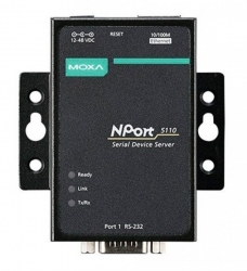 Serwer portów szeregowych MOXA NPORT 5110/EU ( 1x RS232 do sieci LAN, zasilacz )